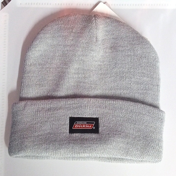 DICKIES GRAY TEMP CONTROL FLEECE LINED BEANIE SIZE OS NWT - Picture 1 of 3